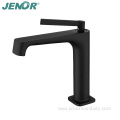 New Modern Bathroom Matt Black Brass Faucet